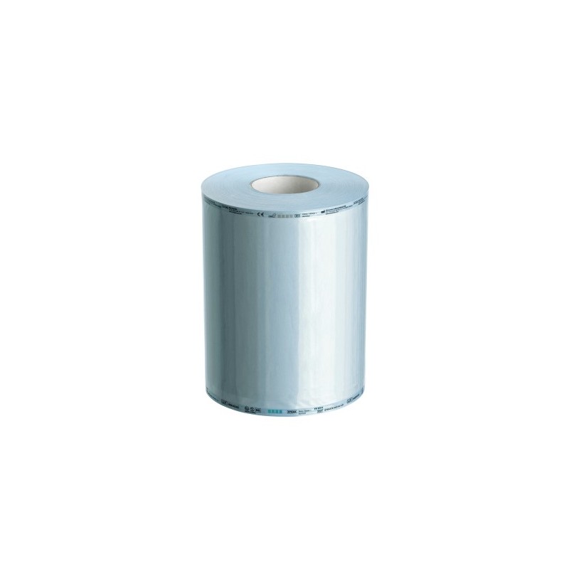 Rouleaux de sterilisation, couleur bleu 250 mm x 200 m, sans pli